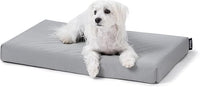 Cybarmour Indestructible Dog Bed - Outdoor Waterproof Chew Proof Dog Crate Pad - Orthopedic Kennel Mat for Aggressive Chewers - Small Breeds & Fits 24-Inch Crate - 23"x16", Limestone