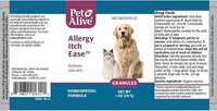 PetAlive Anti Itch Relief for Dogs and Cats Granules - Homeopathic Cat and Dog Allergy Relief - Stops Scratching, Soothes Redness and Dryness - Anti Itch for Dogs and Cats
