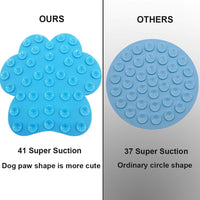 Dog Lick Pad, Dog Feeding Mats Slow Eating Pet Mat with Super Suction for Dogs Licking Peanut - Ocean Blue - image 3