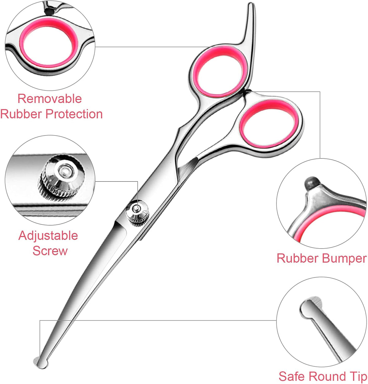 Dog Grooming Scissors Kit - Pink / 3 - image 3