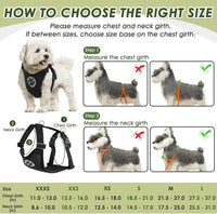 SlowTon Dog Seat Belt and Harness for Car, B M - Black / Medium - image 3