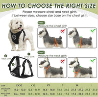 SlowTon Dog Seat Belt Harness for Car, Dog Car Harness Adjustable Mesh Breathable & Dog Seatbelt Safety Tether with Elastic Bungee for Small Medium Large Pets(Black, Single Clip, XS)