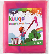 KUUQA Waterproof Children Art Smock Kids Art Aprons – Fun for Kids & Family - Pink / 2 - image 4