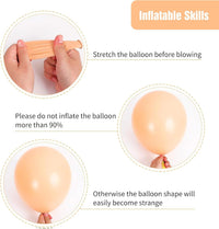 RUBFAC Balloons Black Balloon Arch for Black Birthday Decorations - Nude - image 3