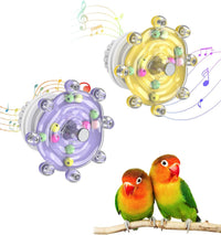 Pawfly 2 Pcs Bird Toys for Parakeets - 2 PC / Yellow + Purple