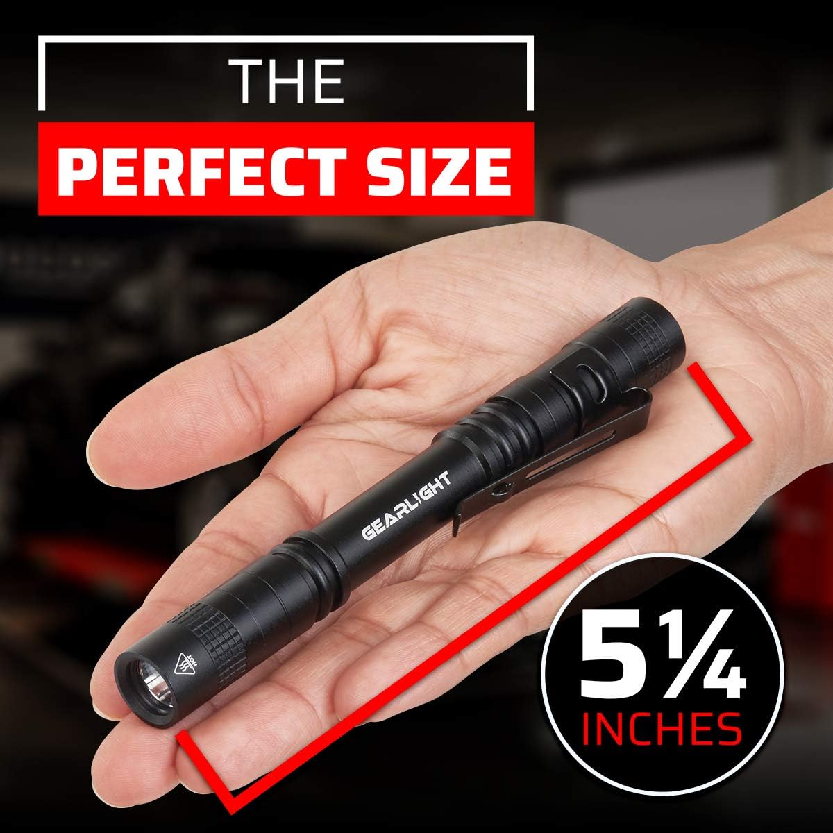 GearLight UV Flashlight Black Light from 68 LED Blacklight Flashlight - White Light / S100 LED (2Pck) - image 2