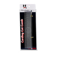 Warren London Carding Cat Comb | 7.5 inches made with Copper | Rounded Tips Prevent Irritation | Dual Tooth Design for Short & Long Hair removes Mats and Tangles