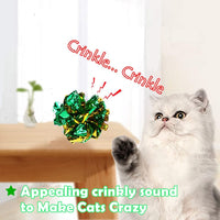 Original Mylar Crinkle Balls Cat Toys - 24 Pack - image 3