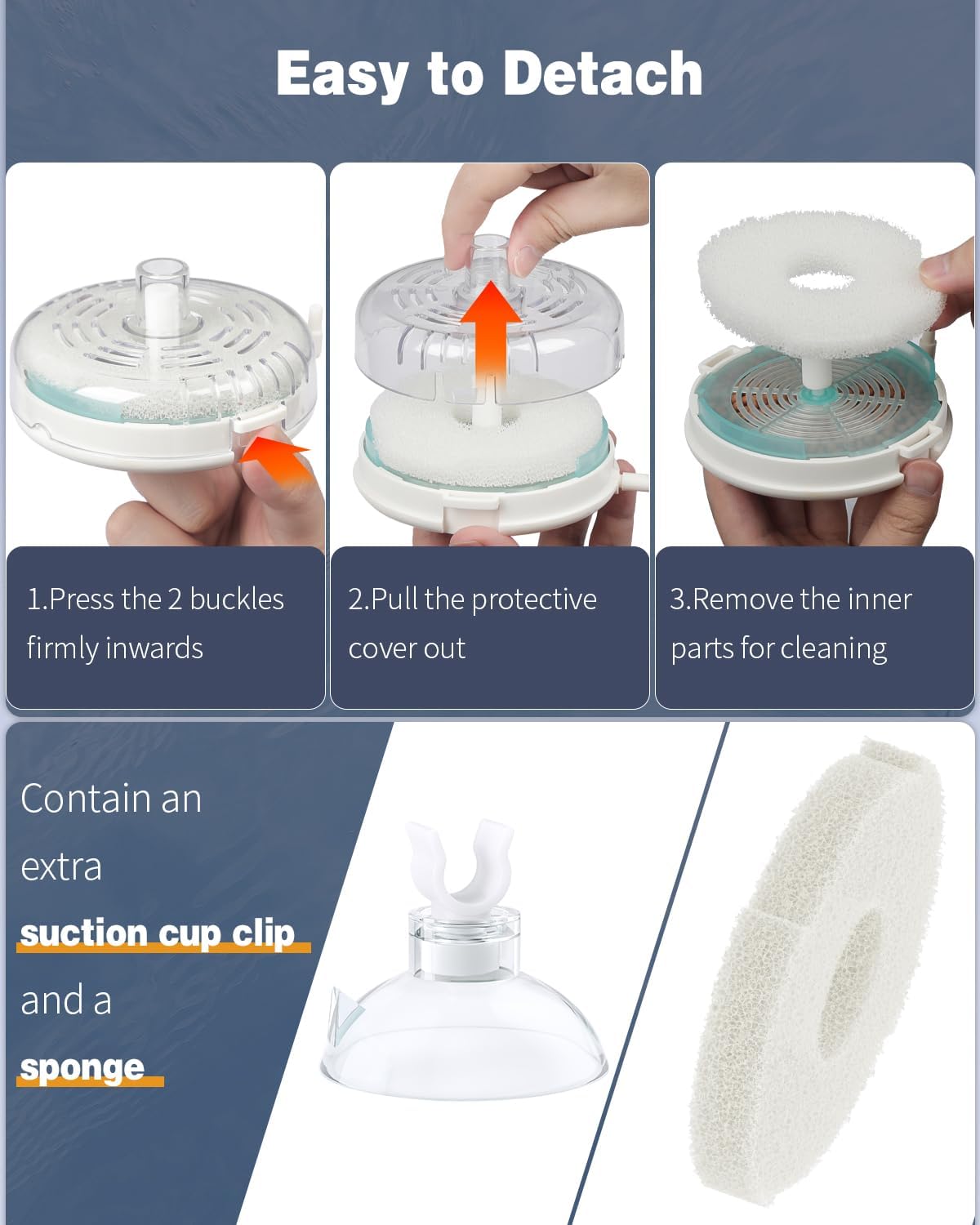 Pawfly Mini Aquarium Sponge Filter - Large - image 4