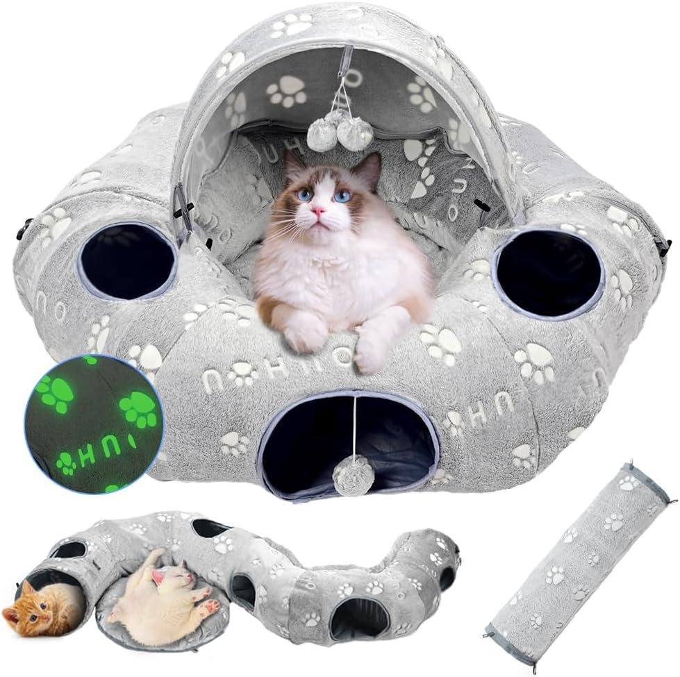 Cat Tunnel Bed, Cat Tunnels for Indoor Cats