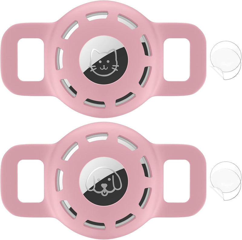 for Air tag Cat Collar Holder for Apple Air Tag - Ci-2xPink