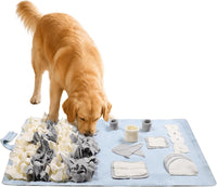 Snuffle Mat for Dogs: Slow Food Interactive Experience – Essentials for Dogs - Blue / Medium 22x38 inch