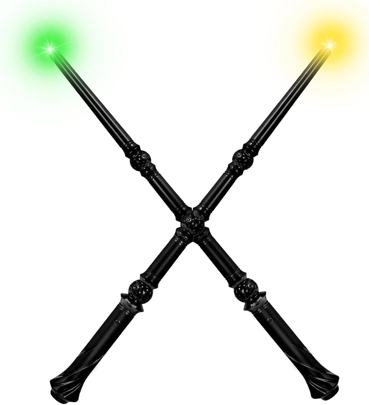 Light Up Magic Wizard Wand with Sounds & 4 Color Lights Illuminating - Black
