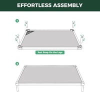 FXW TitanNest Cooling Chew-Proof Elevated Dog Bed for Medium Dogs – Essentials for Dogs - Standard Dog Bed / XXS-Toy Dog (24.0"L x 20.0"W x 4.1"H) - image 3