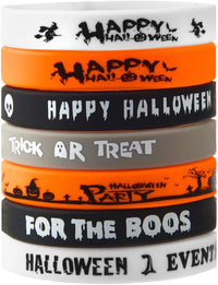 FEPITO 36 Pcs Halloween Silicone Bracelets 7 Classic Models Halloween - 49