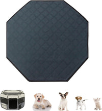 Octagon Dog Playpen Mat Washable Leakproof Pet Liner, 29' - Dark Grey-s / Octagon-S-29'(Diameter)