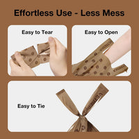VETRESKA Dog Poop Bags with Handles 240 Count - Coffee / 1 Count (Pack of 450) - image 4