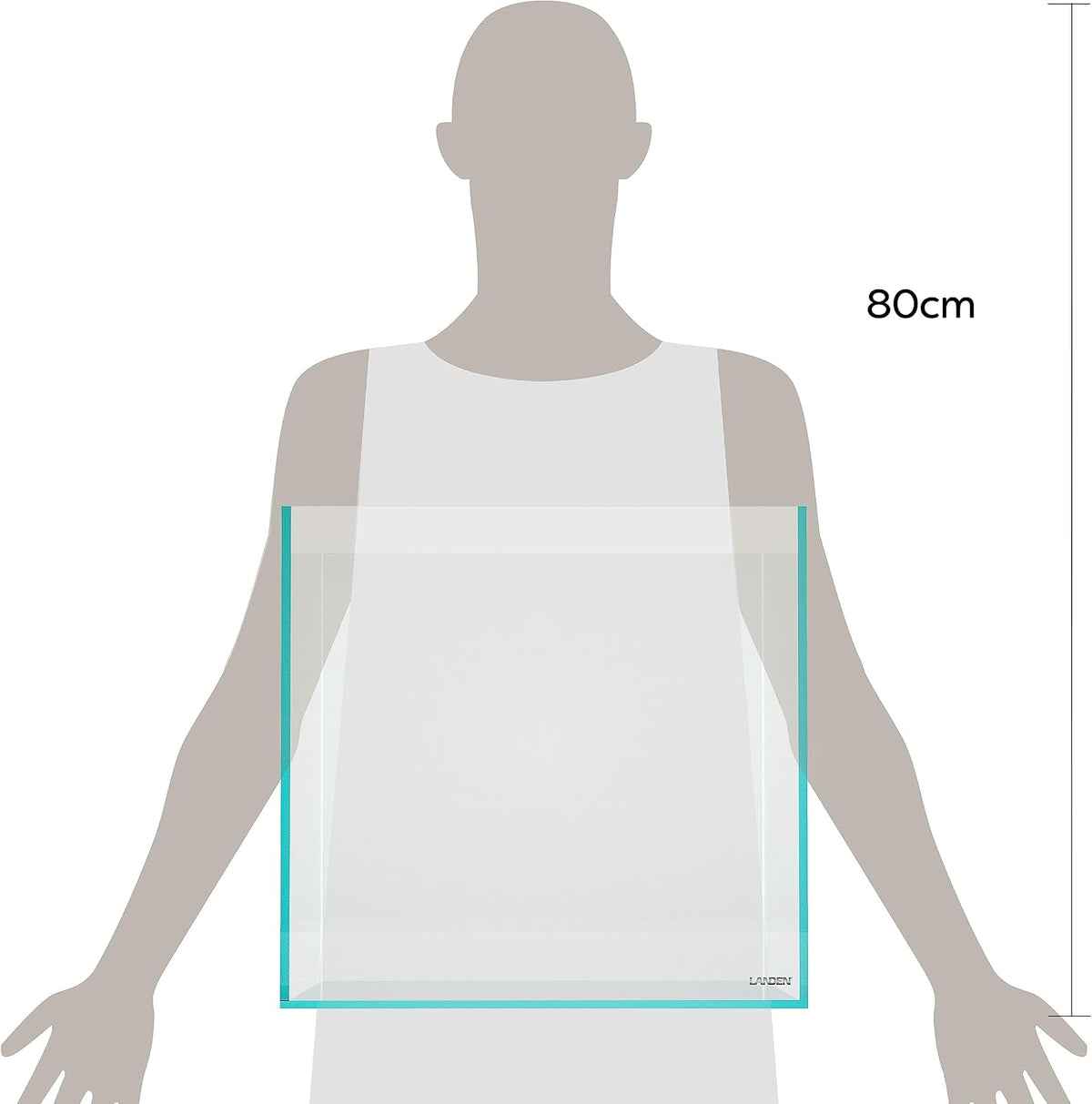 Aquarium 75H 37 Gallon Ultra Clear Glass Rimless Fish Tank – Essentials for Fish - Cube / 15.6Gal W15.7×D15.7×H15.7 in(40x40x40cm) - image 3