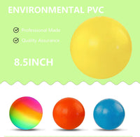 YNHFIFI 8.5 inch rainbow playground ball for kickball, dodgeball and four square - view 20