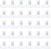 Pawfly Aquarium Suction Cup Clips for Standard 3/16" ID Airline - Clear / 30 Pack
