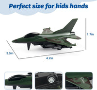 BOOJALOO 12-pack of diecast pull back fighter jet airplane toys - view 3