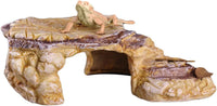 IBWell Turtle Basking Climbing Platform Aquarium Fish Tank Ornament - Sandy brown