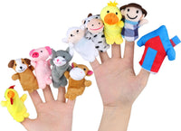 RIY 10Pcs Story Time Finger Puppets - Old Macdonald Had A Farm