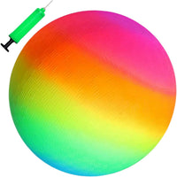 YNHFIFI 8.5 inch rainbow playground ball for kickball, dodgeball and four square - view 8