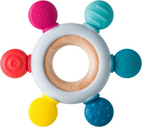 Baby Teething Toys Silicone Teethers BPA Free Silicone Rudder - Rainbow