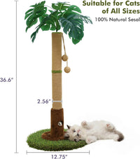 35" inch Cat Scratching Post - 35.34-Brown / 35.4in - image 3