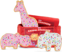 BarkBox Barker's Dozen Donuts 4-in-1 Interactive Plush Dog Toy – Essentials for Dogs - Animal Squeakers Snacks