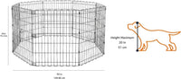 Amazon Basics Portable Foldable Octagonal Metal Exercise Dog Playpen - Without door / 30"H - image 2
