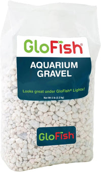 GloFish Aquarium Gravel, Pink, Green & Blue Mix - White Frost / 5 pounds
