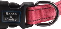 Roses&Poetry Reflective Dog Collar with Gradient Mistyrose - S / Pink Gradient - image 4
