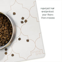 CROXTON & CO. Non-Slip Faux Leather Pet Feeding Mat for Dog Bowls - So Pawsh - image 4