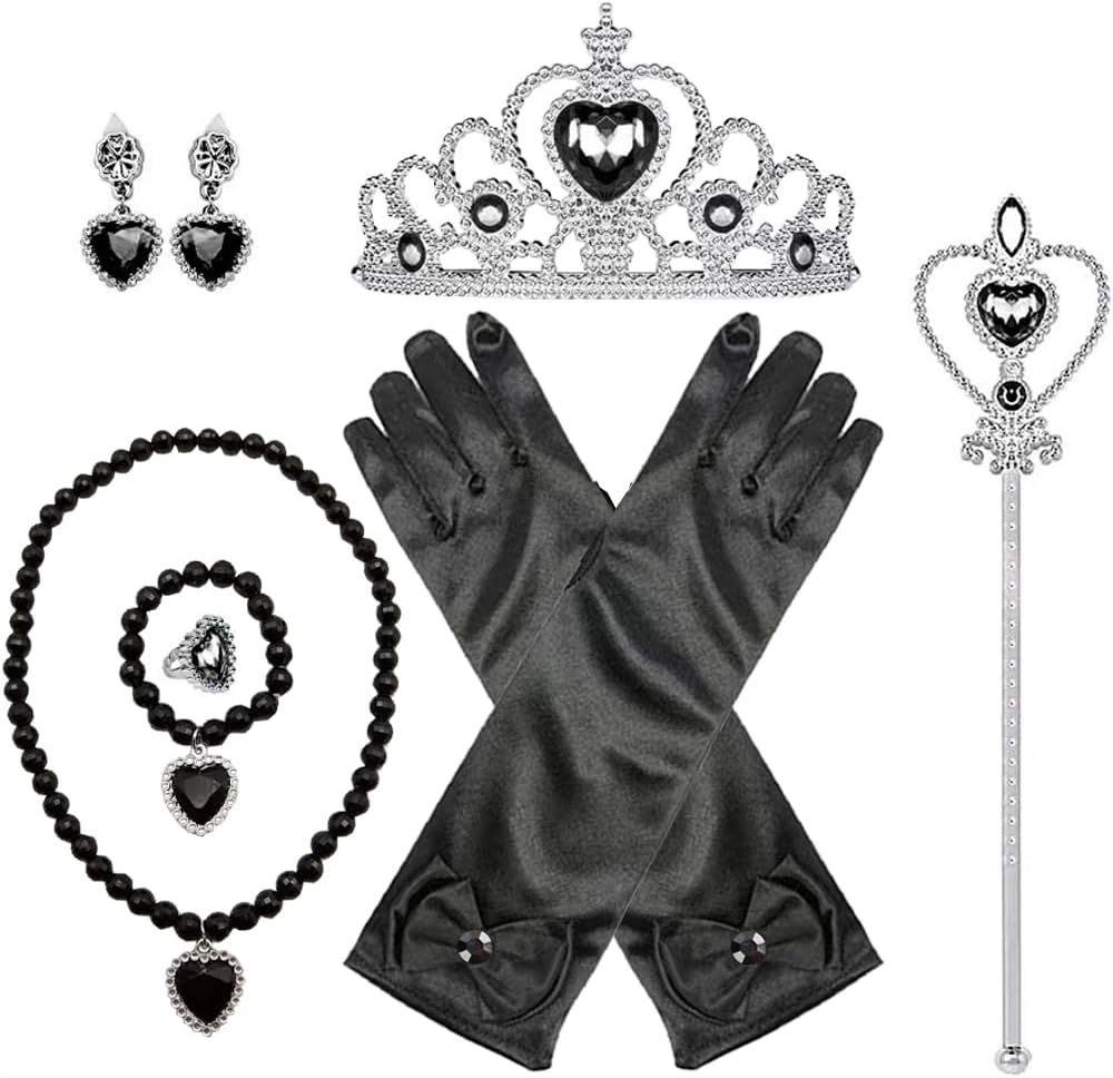 Princess Anna Costume Dress up Accessories for Girls Anna Cosplay - Black