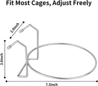 Fri4Free 2PCS 8oz Stainless Steel Hanging Kennel Water Bowls – Essentials for Dogs - 20oz - image 3