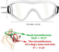 Medium Dog Sunglasses with Adjustable Strap UV Protection, Winproof Puppy Sunglasses, Suitable for Dogs Eyes Protection，Soft Dog Goggles