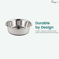 Nonslip Stainless Steel Dog Bowls, 3.8 US Cup Each - 3.8 Cup - image 3