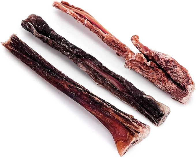 ValueBull Beef Jerky Gullet Sticks, Premium Dog Chews, 6 Inch, 400 Count Wholesale Pack - Natural Collagen, Glucosamine & Chondroitin for Joint Health, Single-Ingredient Beef Esophagus