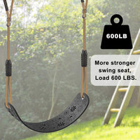SELEWARE Black High Back Full Bucket Toddler Swing Seat w/Adjustable - Black Swing Seat (1 Pack) - image 4