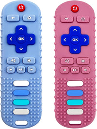 ROBBEAR Baby Teething Toys - Pink+Blue / 1 pack