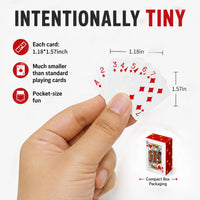 SHOWHIHI mini playing cards, 20 tiny red decks of 54 cards each, 1.65 inches tall - view 19