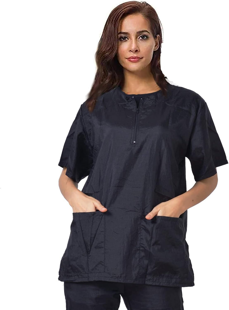 Gliitatu Dog Grooming Smock Barber Jackets for Women Men Professional - type-A / X-Large