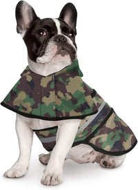 HDE Dog Raincoat with Hood & Leash Hole S-XL Dog Rain Jacket Ducks L – Essentials for Dogs - Medium / Green Camo - image 2