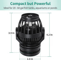 Uniclife 2100 GPH Aquarium Wave Maker for 60-120 Gallon Fish Tanks Adjustable Circulation Pump with Controller and Magnet Mount for Marine Freshwater Aquarium Circulation Pond