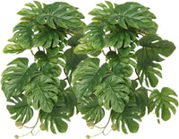 2Pack Reptile Plants for Terrarium - A-fake Monstera