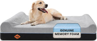 Laifug Orthopedic Memory Foam Extra Large Dog Bed Pillow Durable - 50.0"L x 36.0"W x 10.0"Th / Slate Gray