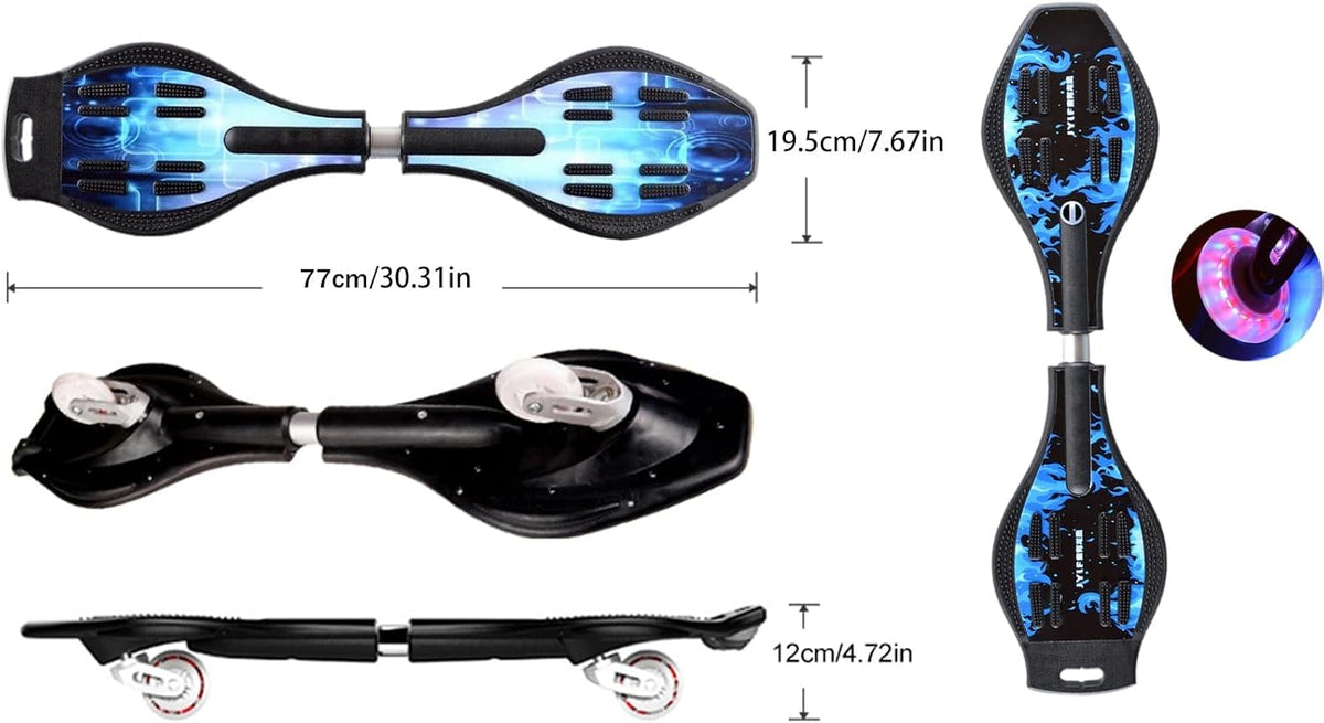 Magnitt junior caster board for kids 8+ with light up LED wheels - view 21