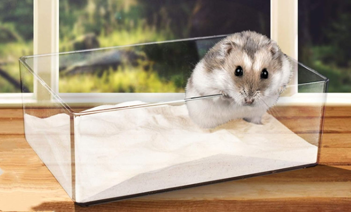 Cumuiu Hamster Sand Bathroom Clear Acrylic Toilet Tray Bathroom - Small - image 4